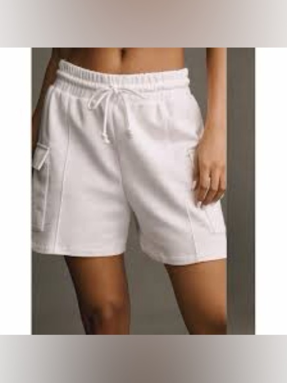 Daily Practice by Anthropologie Cargo Shorts White Cargo Lounge